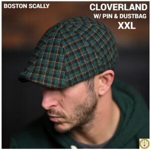 Boston Scally CLOVERLAND 8-Panel Cap- XXL- With Dustbag & Pin